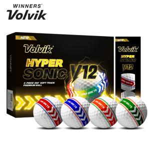 볼빅 골프공 하이퍼 소닉 V12 소프트 트랙 360도 고반발 3피스
