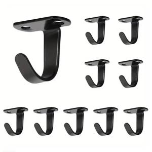 5Pcs 침실 스테인레스 스틸 나사 장착 천장 후크, 선반 아래 수건, 욕실 캐비닛 차고 용 헤비 듀티 행거