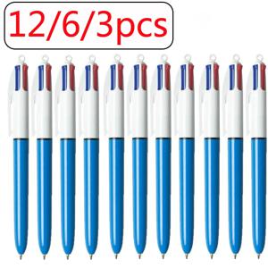 4in1 4 색 개폐식 볼펜 1.0 Mm 중간 포인트 컬러 볼펜 쓰기 편지지 파티 선물