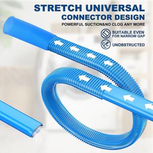 1pcs 업그레이드 된 건조기 벤트 클리너 키트: 보풀 제거를위한 범용 진공 호스 부착 장치는 모든 진공에 적합합니다. 깊은 청소 브러시