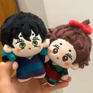 귀멸의 칼날 봉제 인형 지팡 이노스케 일본 애니메이션 카마도 탄지로 면 인형 귀여운 10cm 애니메이션 코스프레 장난감 봉제 펜던트
