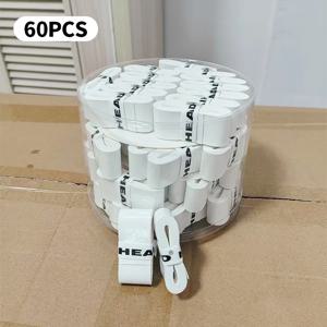 60개입 유니버설 땀 흡수 그립테니스 라켓 패들 충격 흡수 배드민턴 그립 슬링샷 테니스 라켓