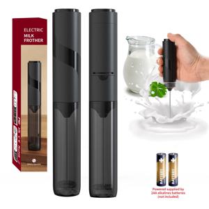 KLT 주방 강력한 거품기 핸드헬드 폼 메이커 라떼용 거품기 음료 믹서 커피 전기 계란 거품기