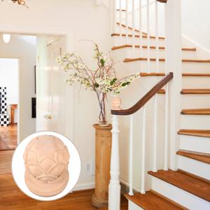 유럽식 조각 계단 장식품 원목 파인애플 디자인 난간 끝 마감재 실내 가정용 계단 난간 장식