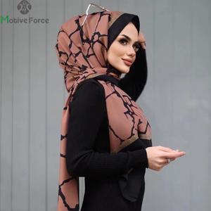 이슬람 인스턴트 터번 쉬폰 럭셔리 Hijab Abaya Hijabs 여성용 Abayas 저지 스카프 이슬람 드레스 여성 Turbans Long Head Wrap