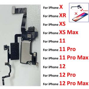 근접 광 센서 플렉스 For Iphone X XR XS Max 11 12 Pro Max 미니 이어 스피커 이어폰 이어폰 플렉스 케이블
