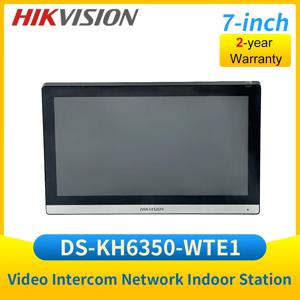 DS-KH6350-WTE1 Hikvision IP 비디오 인터콤 무선 네트워크 실내 스테이션, 7 인치 와이파이 모니터 화면, 모바일 앱을 통한 잠금 해제 문짝