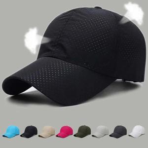 2023 뉴 여름 남성 여성 Snapback 빠른 건조 메쉬 야구 모자 태양 모자 뼈 통기성 모자 조정 가능한 야외 모자