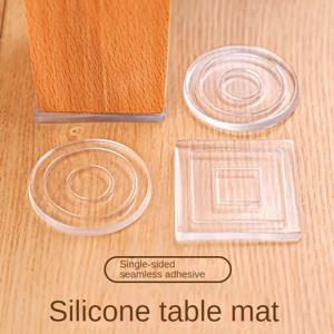 실리콘 움직임 방지 테이블 발 매트 침대 발 미끄럼 방지 고정 장치 침대 다리 테이블 코너 테이블 소파 투명 가구 가스켓