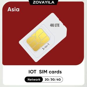 M2M 데이터-4G LTE SIM 카드 아시아 범용 셀룰러 IoT 장치, 로밍 시계 목걸이, GPS 게이트웨이, 360일 서비스, 1GB