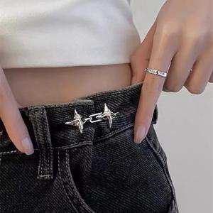 기질 네개 별 허리 조임 도구, 조절 가능한 허리 버클, 패셔너블한 청바지, 고정 허리 버클