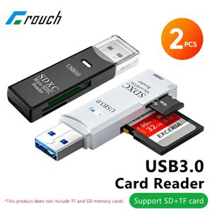 2-in-1 USB 3.0 카드 리더기 USB3.0 SD TF 메모리 카드 리더기 USB 플래시 드라이브 카드리더 어댑터 PC 노트북 액세서리