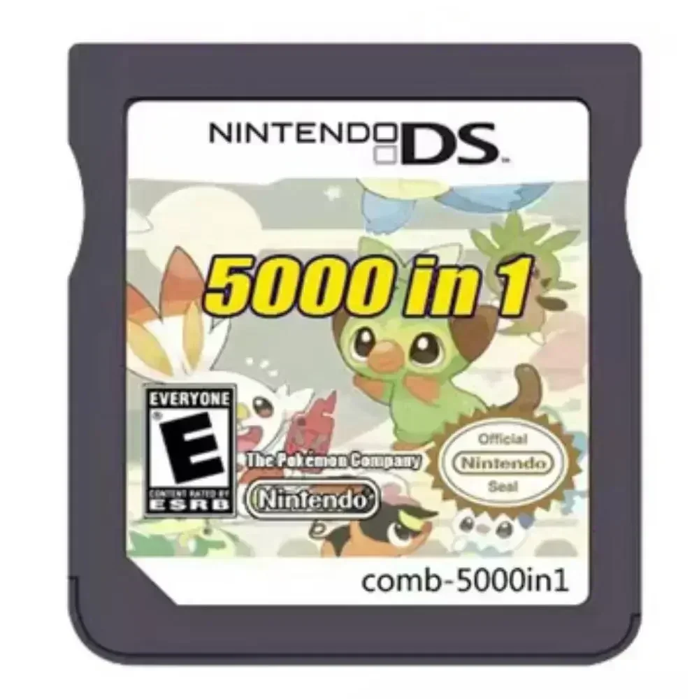 5000 in 1 편집 DS NDS 3DS 3DS NDSL 게임 카트리지 카드 비디오 게임 휴대용 플레이어