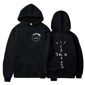 Rapper Cactus Jack 음악 앨범 후드 남성 여성 패션 힙합 운동복 캐주얼 남여 긴 소매 Oversize Hoody Tops