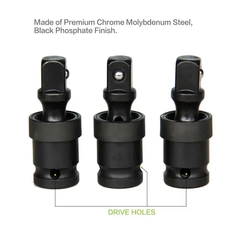 360 °   회전식 에어 캐논 어댑터 - 임팩트 렌치, 드릴 및 산업용 도구용 범용 공압 소켓 조인트(내구성 있는 디자인)