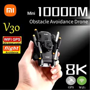 XIAOMI 4DRC V30 미니 드론 듀얼 카메라 HD 8K 5G FPV RC 드론 전문 5면 장애물 회피 헬리콥터 드론 장난감