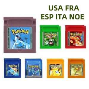 GBC 게임 카드 16 비트 비디오 게임 카트리지 콘솔 카드 포켓몬 레드 블루 크리스탈 골든 그린 실버 옐로우 영어 미국 버전