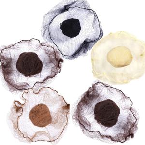 10/60Pcs 롤빵 머리 헤어 스타일 도구에 대 한 내구성 나일론 머리 그물 가발에 대 한 블랙 베이지 브라운 5Mm 머리 그물 메쉬 헤어 스타일링 Hairnets