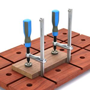 소프트 그립 핸들이있는 더브 테일 클램프 + 더브 테일 라우터 비트, 트랙 톱 가이드 레일 용 DIY 데스크탑 그루브 클립 목공 도구