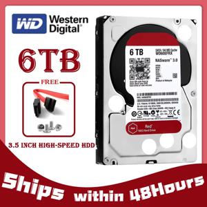 NAS 하드 드라이브용 내장 하드 디스크용 WD Red 6TB(WD60EFRX) 3.5인치 SATA 6Gb/s 64MB 5400RPM