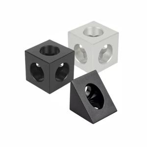 4pcs 90도 각도 코너 커넥터 V-슬롯/C-빔 알루미늄 압출 프로파일 3D 프린터 부품 용 2020 알루미늄 블록