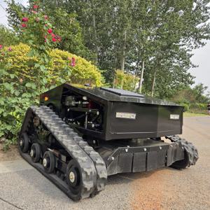 고강도 작업 3800M²/H 크롤러 예초 로봇 GPS 내비게이션 자동 충전 800mm 예초 폭 23마력