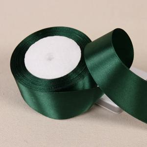 25 야드 짙은 녹색 공예 새틴 리본 크리스마스 선물 패키지 활 DIY 수제 머리 장식 봉제 의류 파티 헤어 액세서리