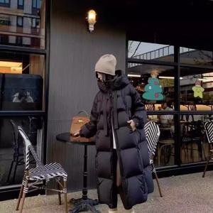 신상 두꺼운 롱 오버니 다운 코튼 재킷 여성용 루즈 브레드 스타일 겨울 코트 아우터웨어 한국 버전 보온성