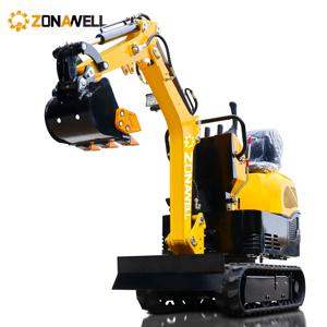 유럽 및 미국에서 인기리에 판매되는 1톤 EPA/유로 5 쿠보타 엔진 장착 미니 크롤러 농업용 굴삭기 맞춤 제작