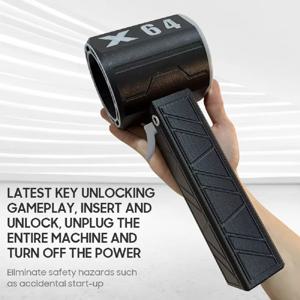 X64 강력 송풍기 휴대용 터보 제트 팬 64mm 브러시리스 강력 1400G 추력 1000W 고출력 덕트 팬 터보 팬 자동차 에어 블로워