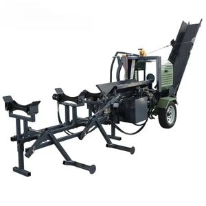 맞춤형 고품질 목재 기계 15톤 수평형 미니 장작 가공기 및 목재 절단기