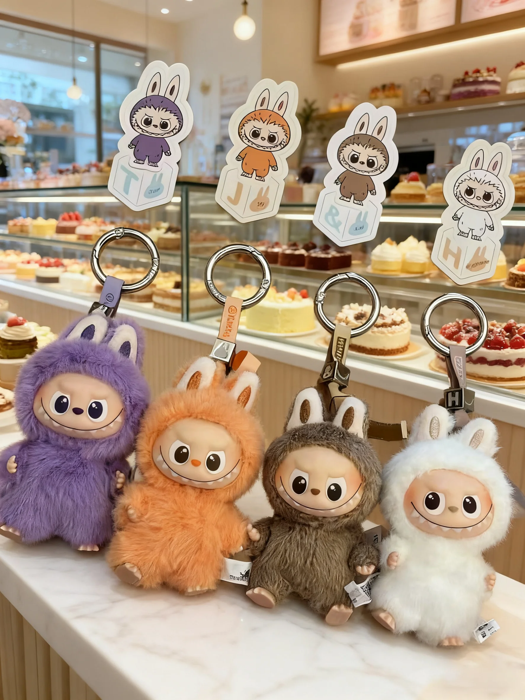 THE MONSTERS 핀 포 러브 시리즈 미스터리 서프라이즈 블라인드 박스 장난감 팝마트 라부부 인형 귀여운 피규어 데스크탑 장식 선물