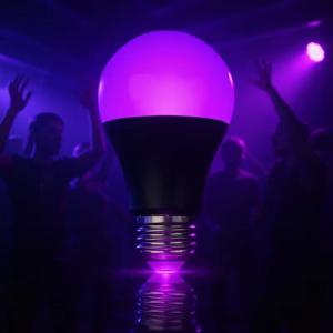 블랙 라이트 전구 9W LED UV 블랙라이트 395-400nm, 블랙라이트 야광 바디 페인트 형광 포스터 네온 글로우 램프용