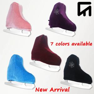 7가지 색상 피겨 스케이팅 부츠 커버 보호대 긁힘 방지 오염 방지 두꺼운 니트 스케이트 부츠 커버 아이스 스케이팅 보호