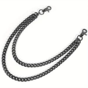 남성 여성을위한 펑크 허리 체인 지갑 체인 키 청바지 바지 벨트에 대한 랍스터 걸쇠와 긴 주머니 키 체인