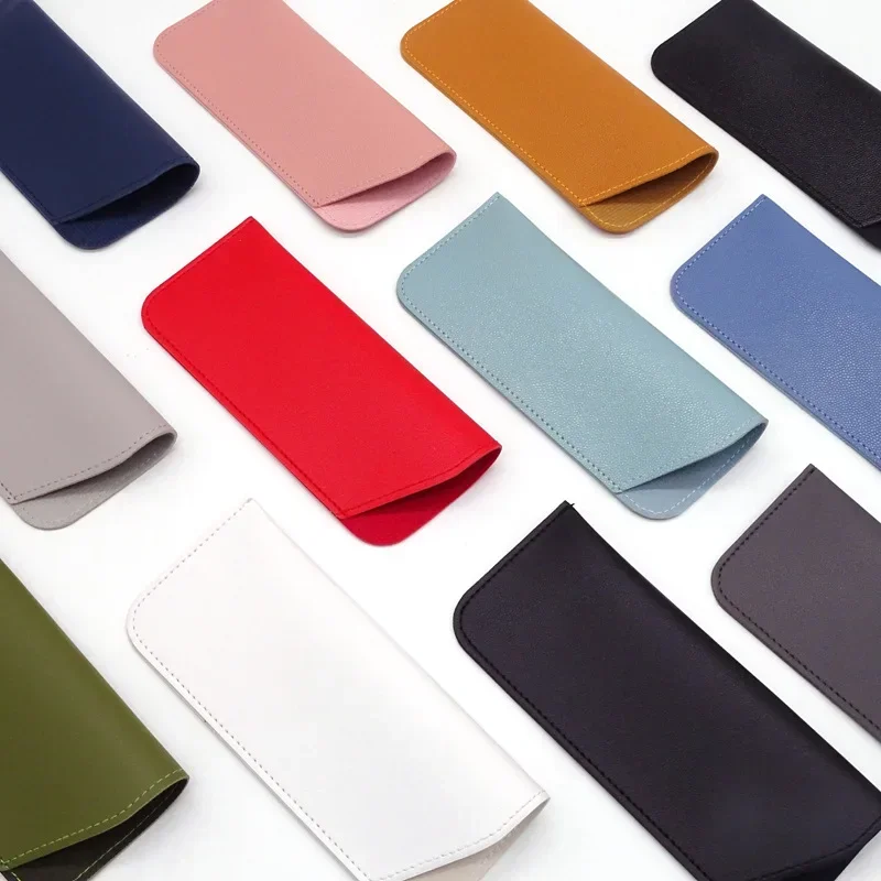 1Pcs PU 가죽 안경 가방 선글라스 독서 안경 보호 커버 케이스 상자 파우치 안경 보호 케이스 액세서리