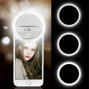 USB 충전 Led Selfie 링 라이트 휴대 전화 렌즈 LED Selfie 램프 링 for iPhone for Samsung Xiaomi Phone Selfie Light