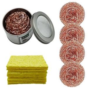 청소 볼 납땜 제거 인두 메쉬 필터 청소 노즐 팁 구리 와이어 클리너 볼 금속 찌름 상자, 깨끗한 볼