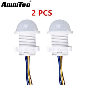 2PCS 스마트 PIR 센서 감지기 스위치 110V 220V 인체 적외선 모션 센서 Indction 자동 켜짐 꺼짐 전등 스위치