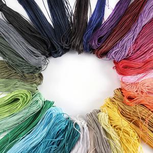 65 메터/몫 왁스 코팅 코튼 문자열 구슬 코드 로프 1mm 팔찌와 목걸이 쥬얼리 만들기 직조 용품 액세서리