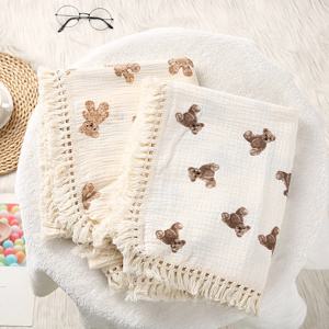신생아 아기 술을위한 코튼 모슬린 Swaddle 담요 담요를받는 새로 태어난 Swaddle Wrap 유아 잠자는 이불 침대 커버