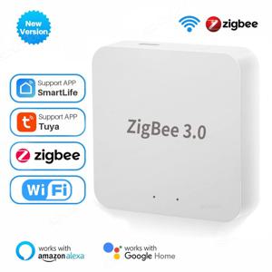 Tuya Zigbee 3.0 게이트웨이 허브 스마트 홈 무선 브리지 스마트 라이프 APP 원격 제어 자동화 장치는 Alexa Google과 함께 작동합니다.