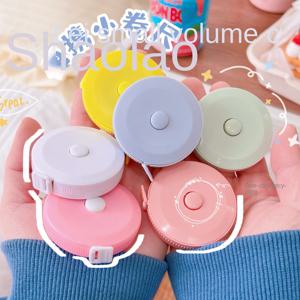 1 Pc 1.5m 휴대용 개폐식 눈금자 미니 테이프 측정 바느질 가죽 눈금자 어린이 높이 눈금자 센티미터 인치 롤 테이프