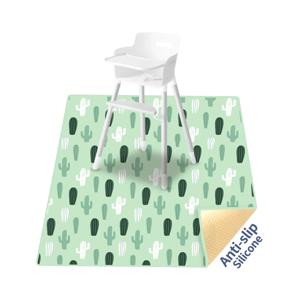 높은 의자/예술/공예 아래 HappyFlute Splat 매트 빨 수있는 방수 미끄럼 방지 바닥 스플래시 매트 휴대용 아기 놀이 매트