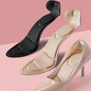 메모리 폼 안창 여성 하이힐 신발 안창 미끄럼 방지 절단 가능 깔창 컴포트 통기성 발 뒤꿈치 보호 마사지 신발 패드