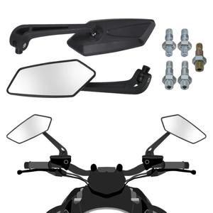 오토바이 핸들 바 미러 백미러 오토바이 바 엔드 미러 카페 레이서 스쿠터 모토 크로스 미러 8/10mm