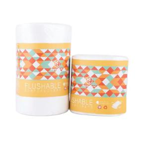 HappyFlute 대나무 직물 아기 물티슈 생분해성 및 플러시 가능 기저귀 라이너 천 기저귀 라이너 1 롤 100피스