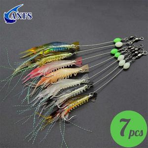 3pcs/7pcs 새우 미끼 낚시 미끼 인공 낚시 미끼 Isca 인공 Ascesorios Pesca