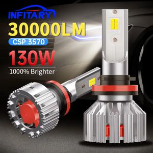 Infitary H7 H4 LED 자동차 헤드 라이트 H11 H1 9005 9006 램프 자동 6500K 슈퍼 밝은 전구 자동차 액세서리 키트 모토 라이트