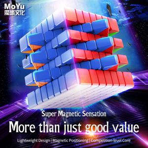 [ECube] MOYU MeiLong 7 V2 7x7x7 자기 매직 스피드 큐브 스티커가 없는 전문 Fidget Toys MoYu MeiLong 6 Cubo Magico